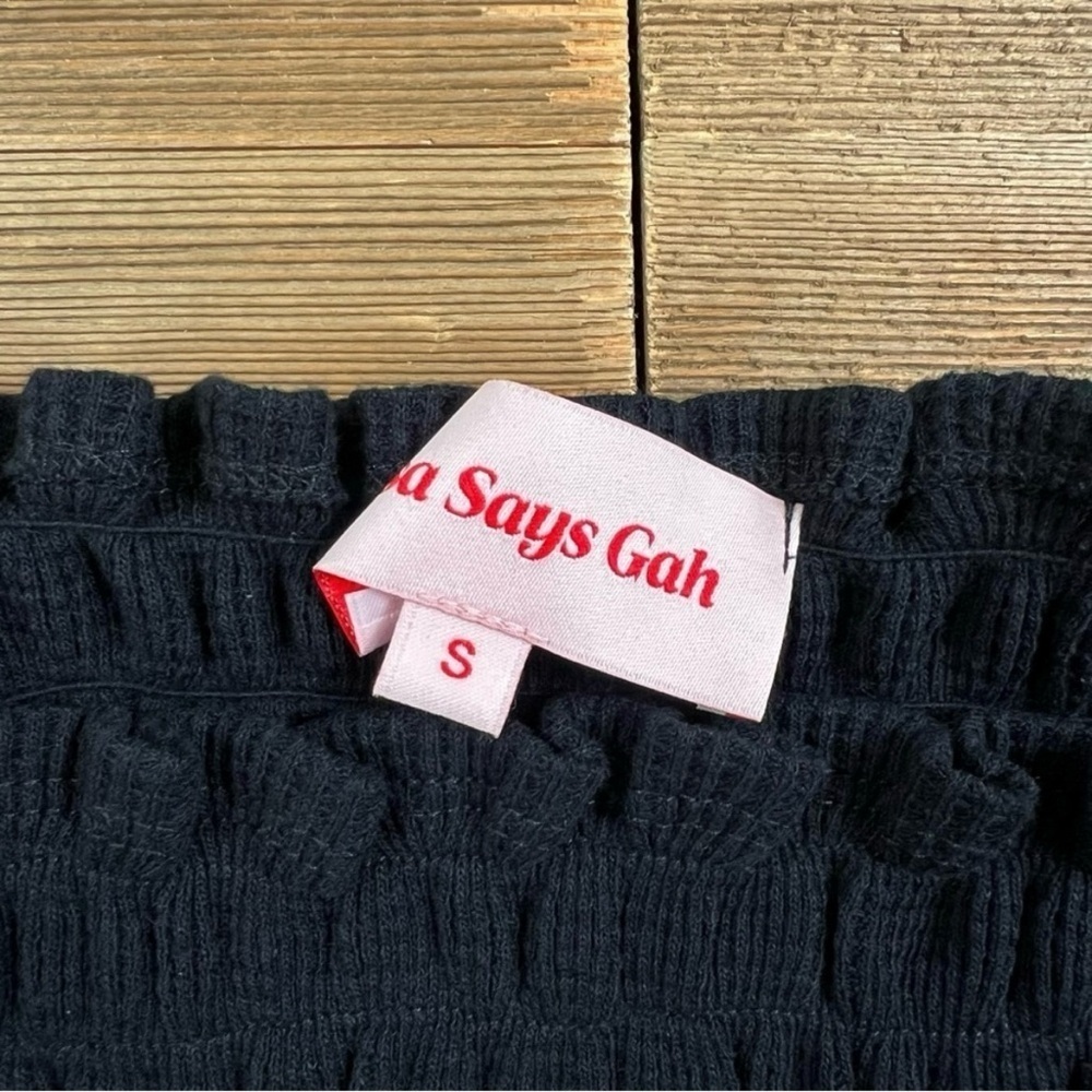 NWT Lisa Says Gah Sophie Smocked Top - Picture 4 of 6
